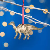 Wooden Iguanodon Dinosaur Christmas Tree Decoration